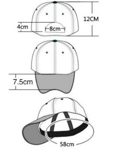 Gorra de béisbol de 5 paneles