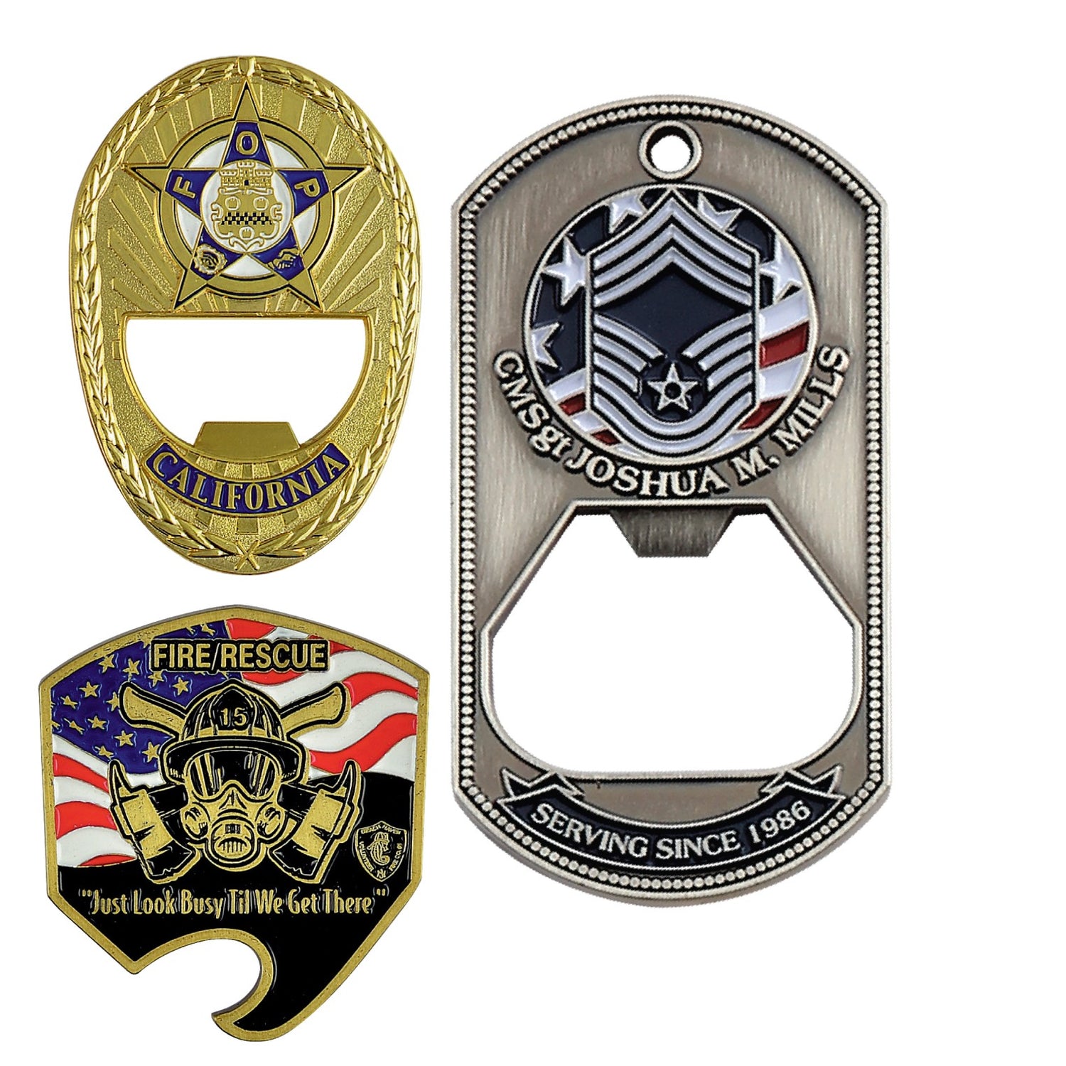 Abridor de botellas de aleación de zinc