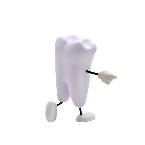 Juguete de hombre con dientes de poliuretano