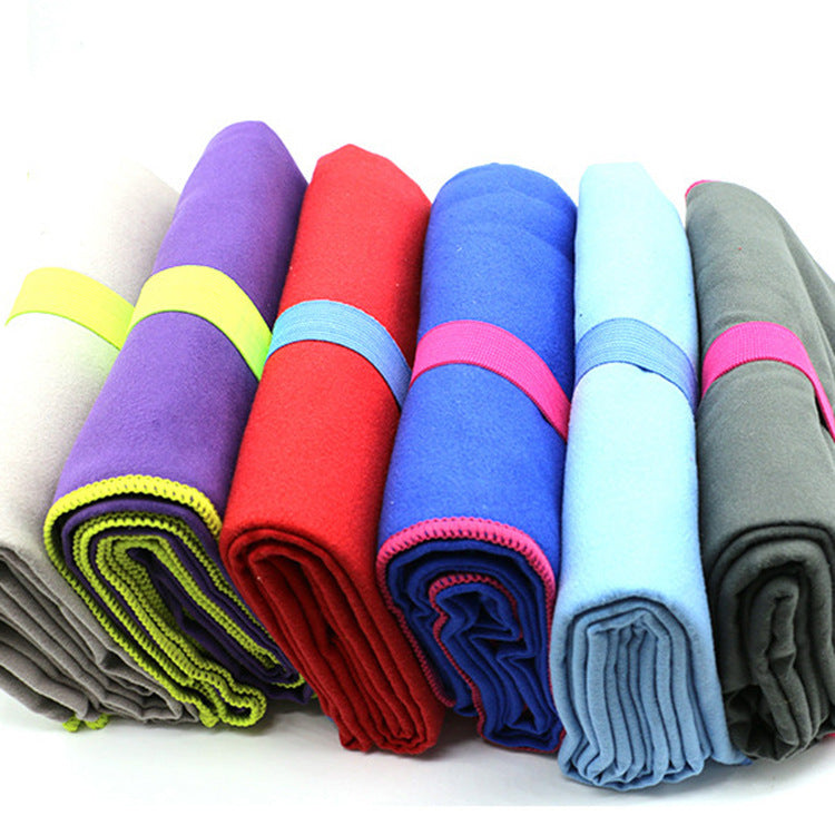 Serviette de sport avec bande élastique
