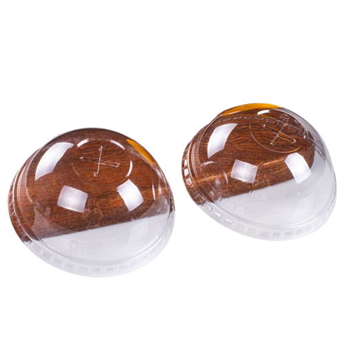 Vaso de plástico transparente de 12 oz con tapa transparente