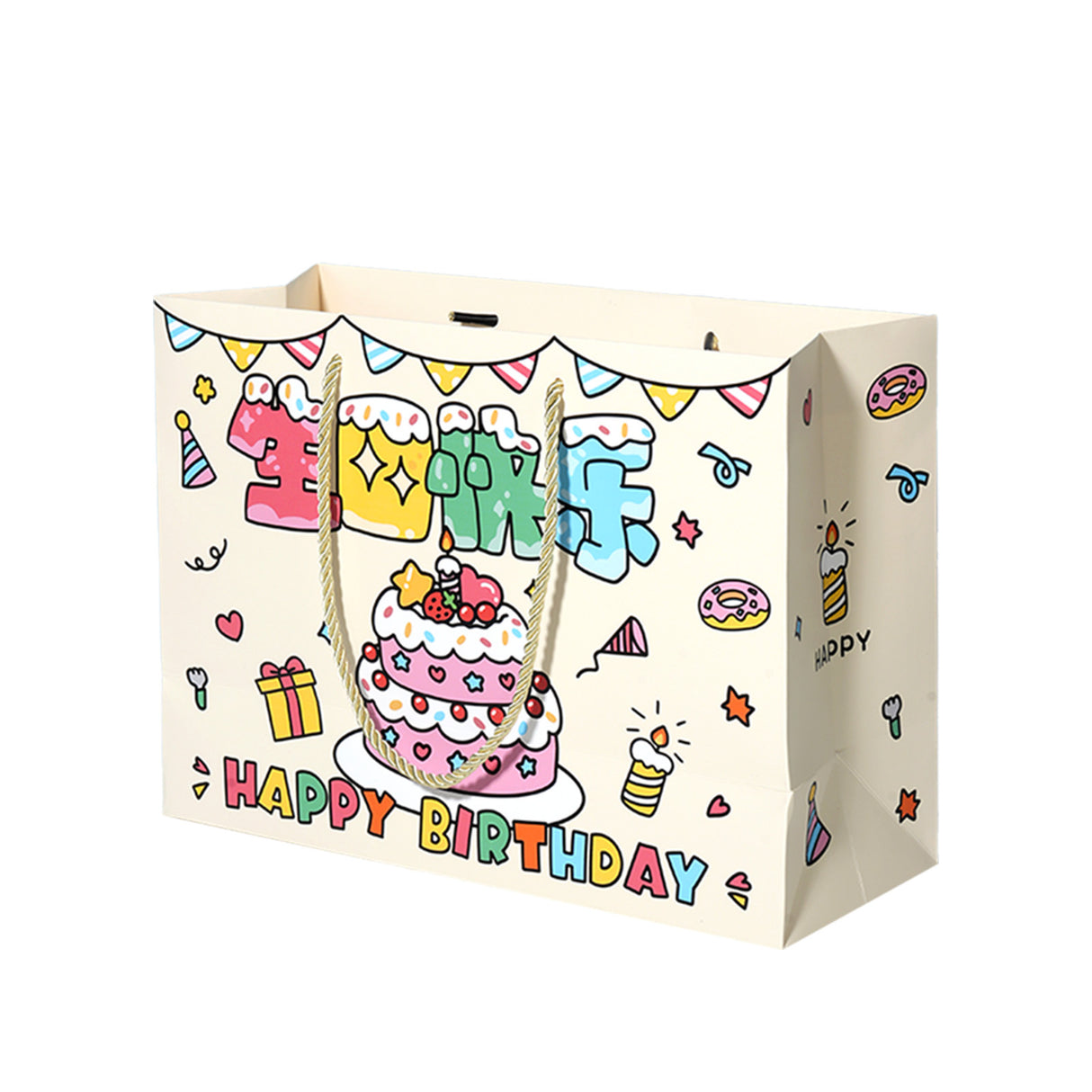 Bolso de papel de 6 x 6 pulgadas