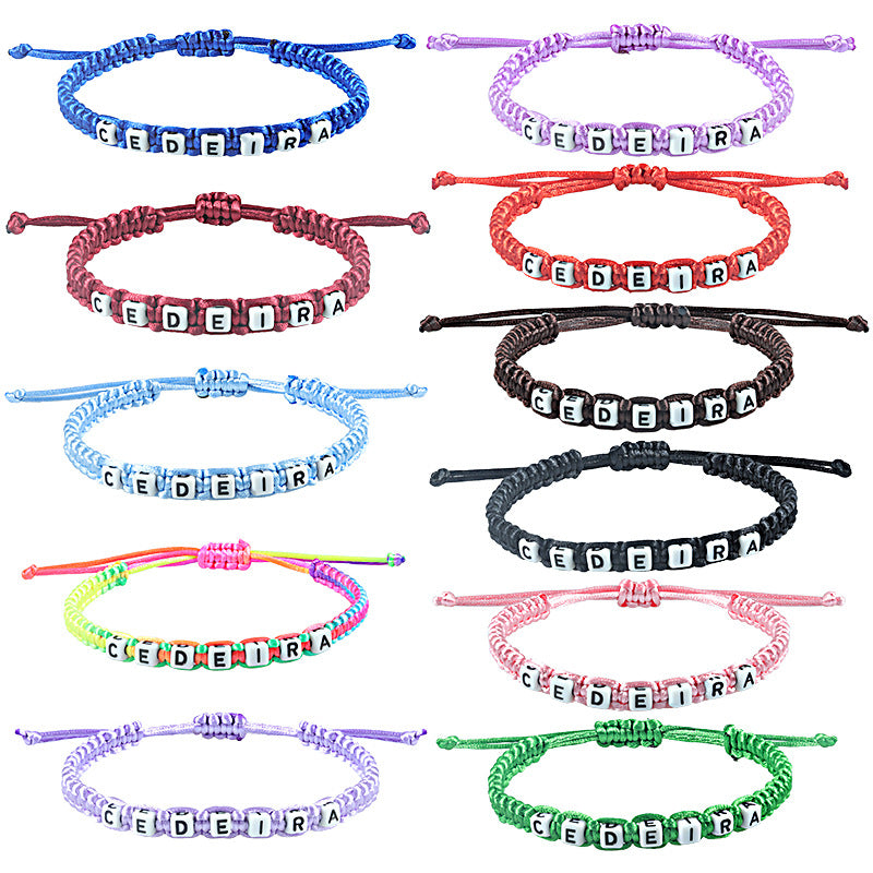 Letter Woven Bracelet