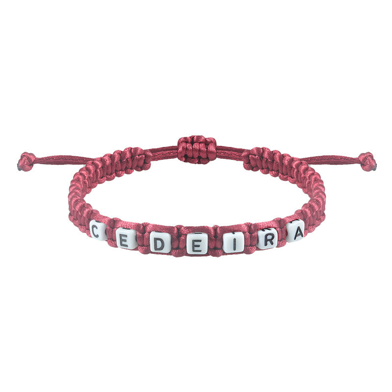 Letter Woven Bracelet