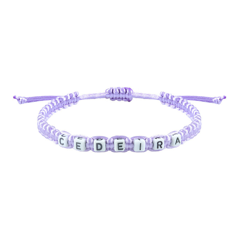 Letter Woven Bracelet
