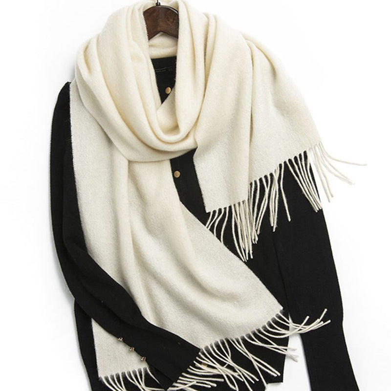 Bufanda de lana con bolsillos