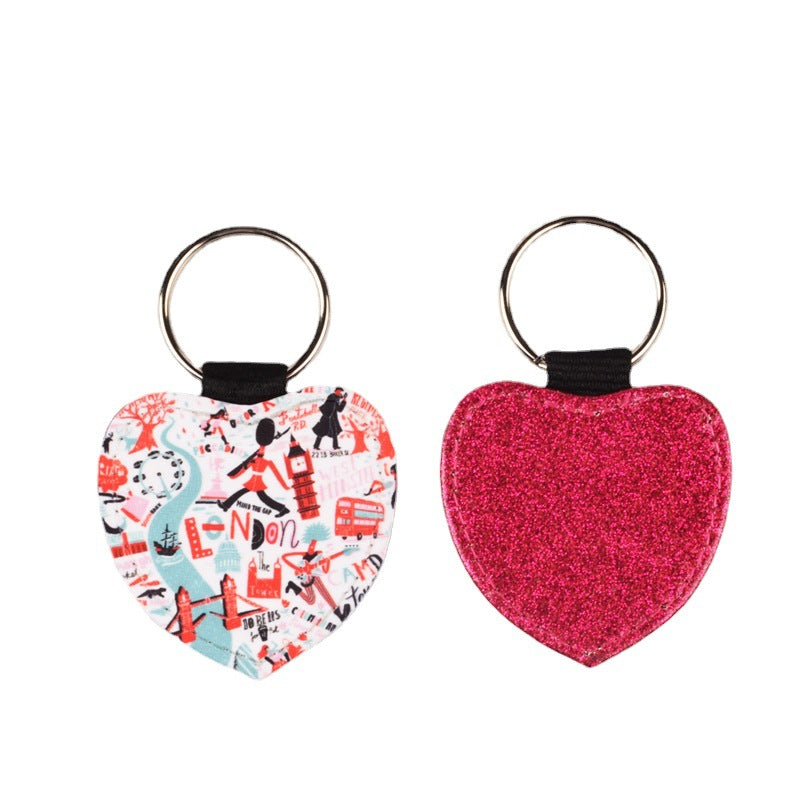 Llavero retroiluminado de cuero sintético