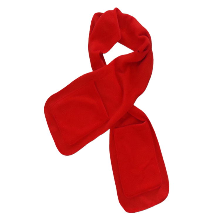 Bufanda de terciopelo con bolsillos