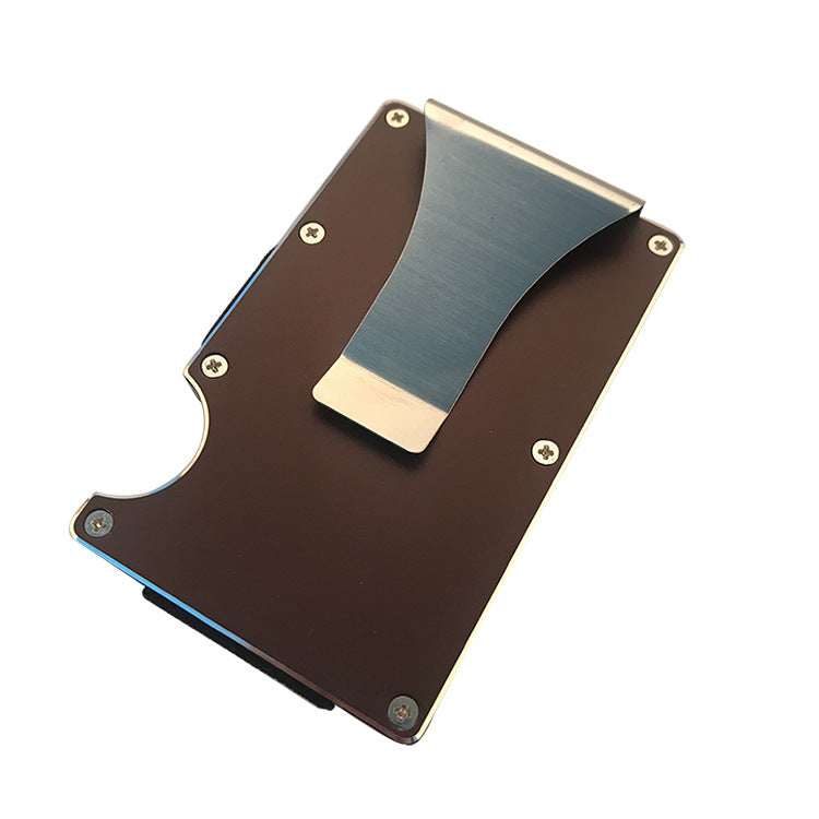 Portefeuille minimaliste en alliage d'aluminium