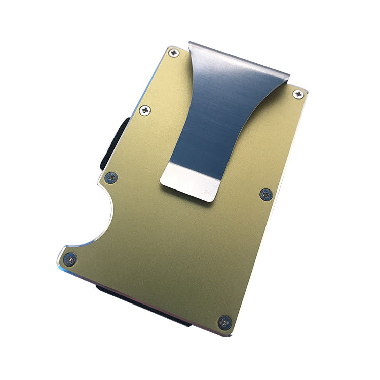 Portefeuille minimaliste en alliage d'aluminium