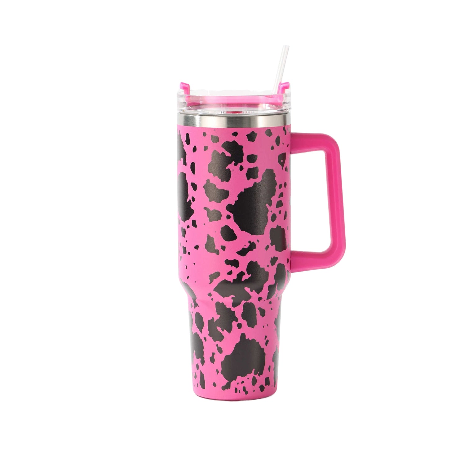 Botella con estampado de vaca de 40 oz