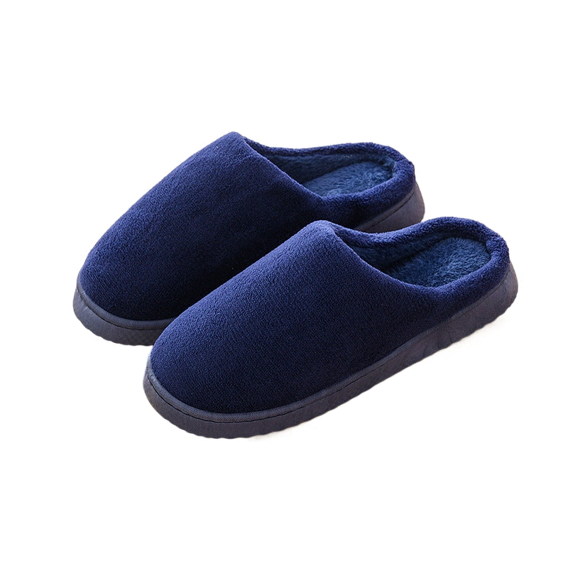 Chaussons en velours de coton corail