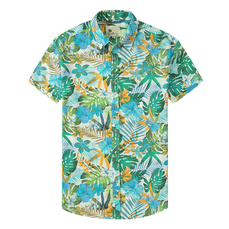Camisa hawaiana casual con estampado floral