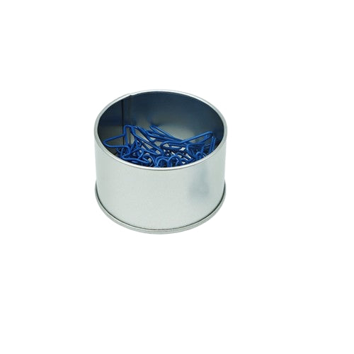 Tin Box With Airplane Shaped Paper Clips