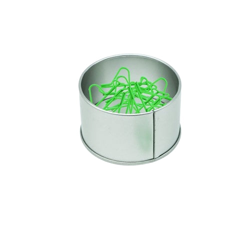 Tin Box With Airplane Shaped Paper Clips