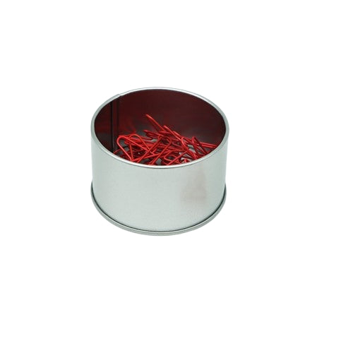 Tin Box With Airplane Shaped Paper Clips