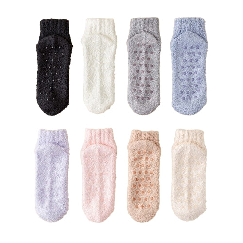 Chaussettes de sol antidérapantes adhésives en velours