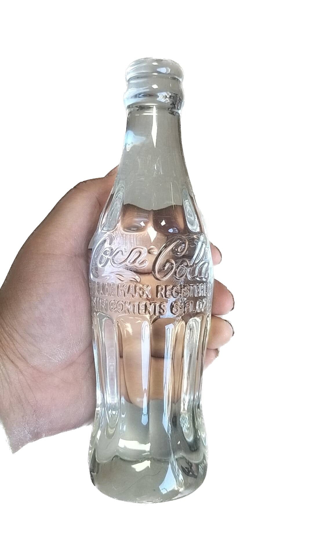 Modelo de cristal de botella de Coca-Cola