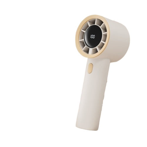 Ventilador pequeño de mano con pantalla digital