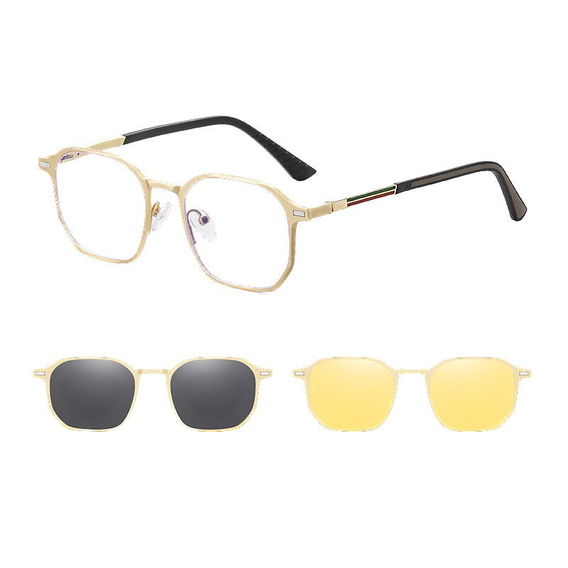 Gafas de sol magnéticas polarizadas 3 en 1