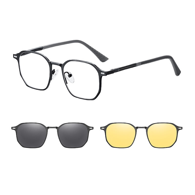 Gafas de sol magnéticas polarizadas 3 en 1