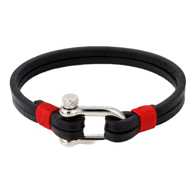 Pulsera de cuerda de acero de titanio