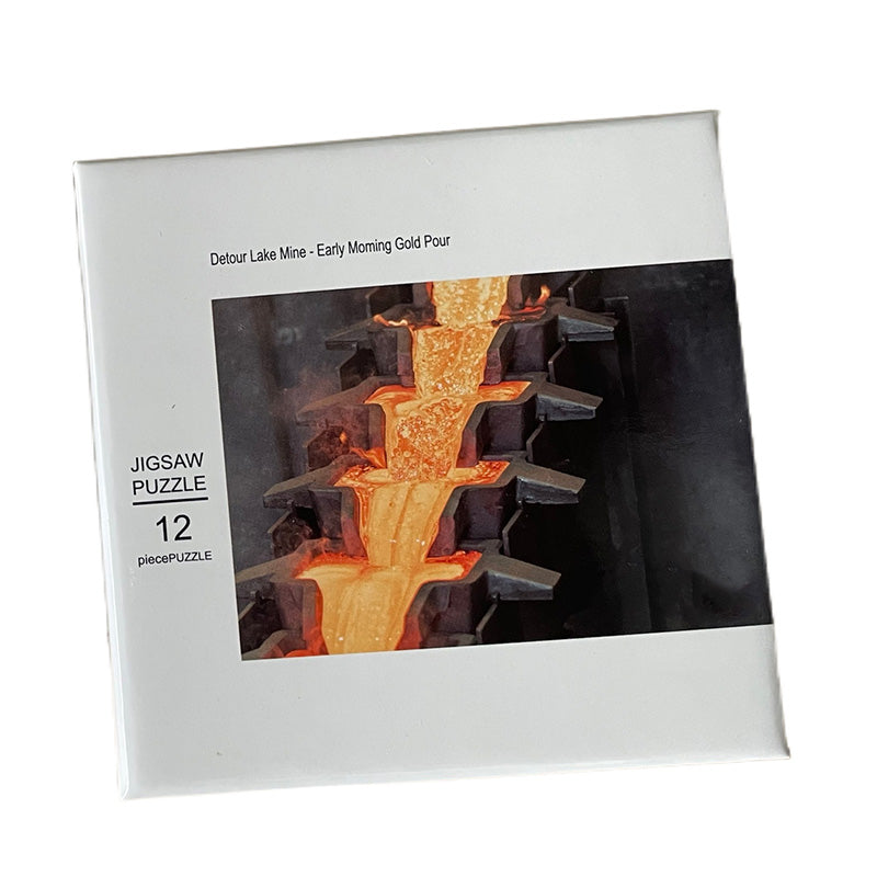 Rompecabezas de papel de 12 piezas con caja