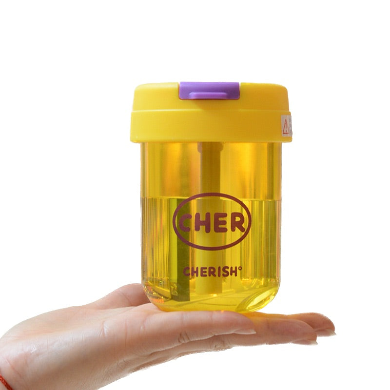 Botella de agua con pajita para niños de 300 ml