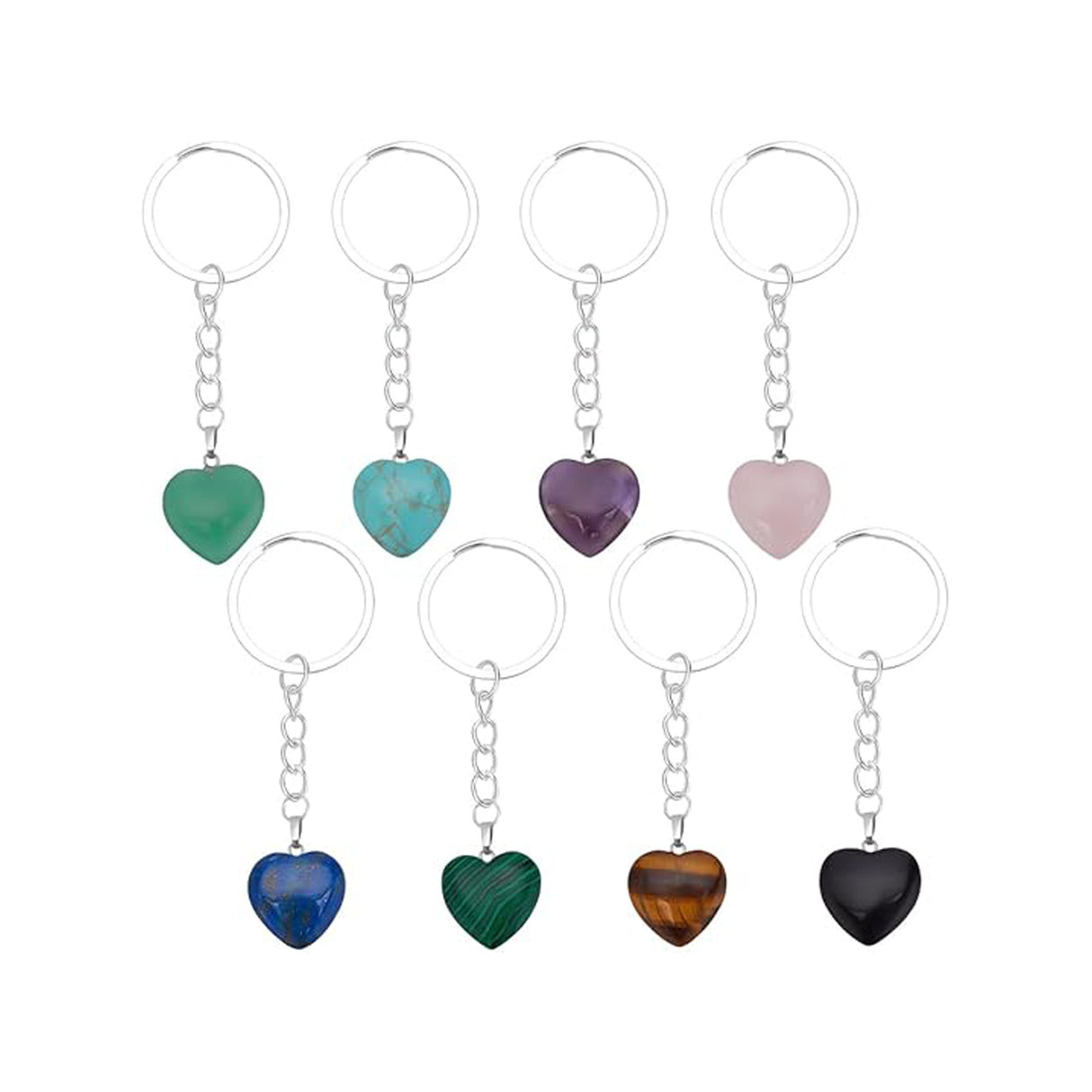 Natural Gemstone Keychain