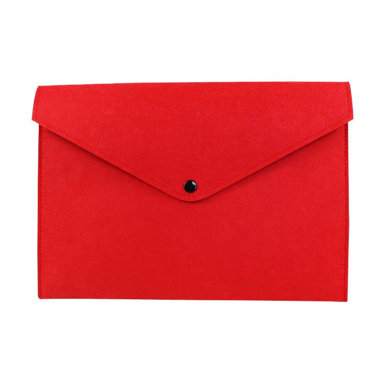 Solid Color Felt File Bag