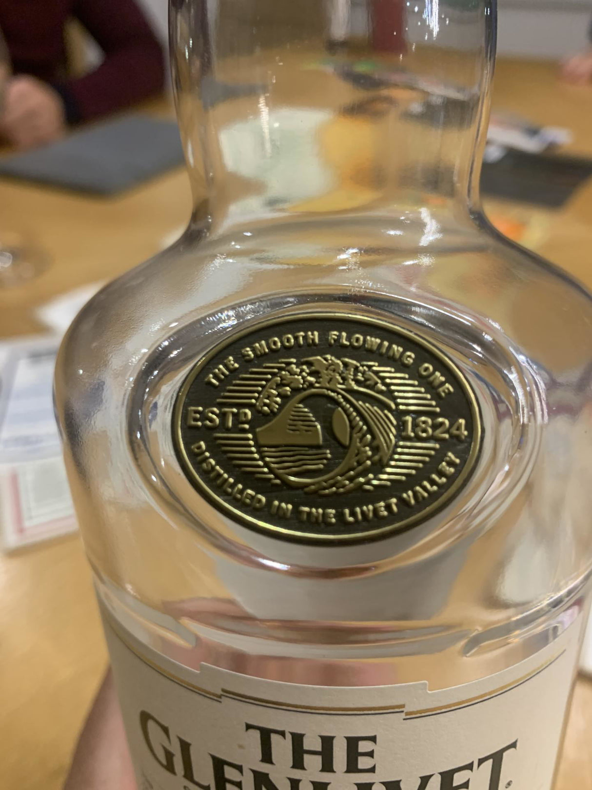 Etiqueta de plástico para botella