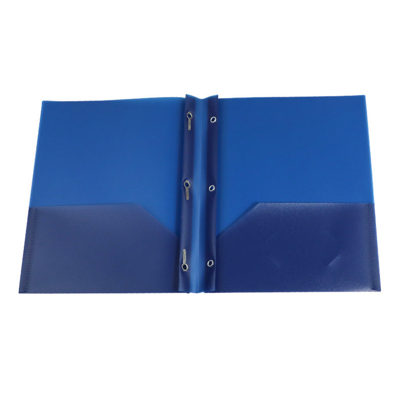 Plastic Prong Folder With Dual Pocket