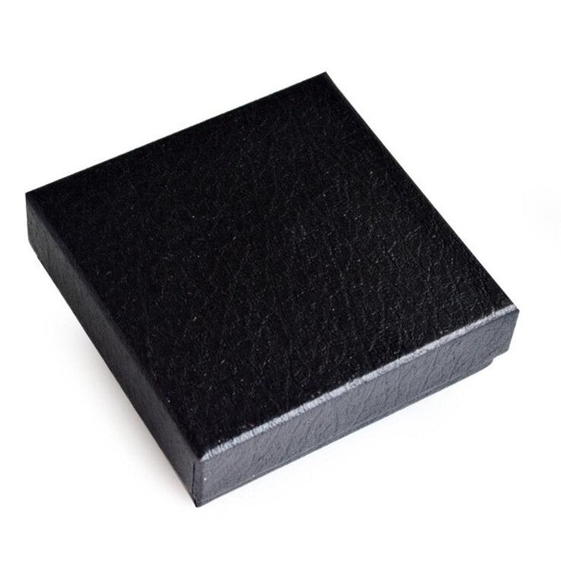 Caja de reloj de bolsillo de papel negro