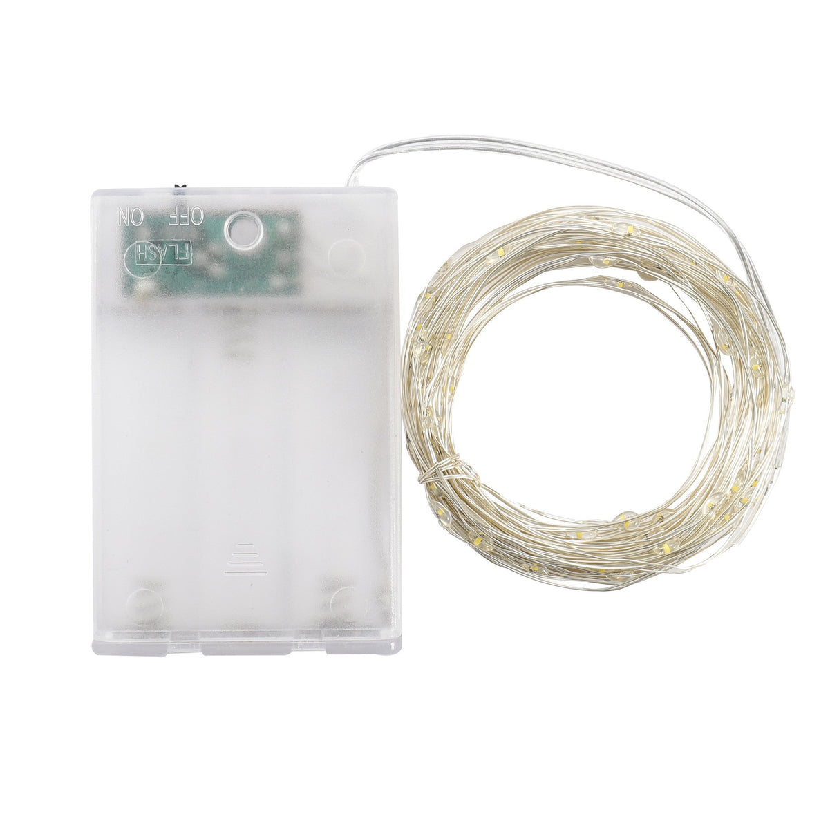 Cadena de lámpara de alambre de cobre con caja de batería de 20 m