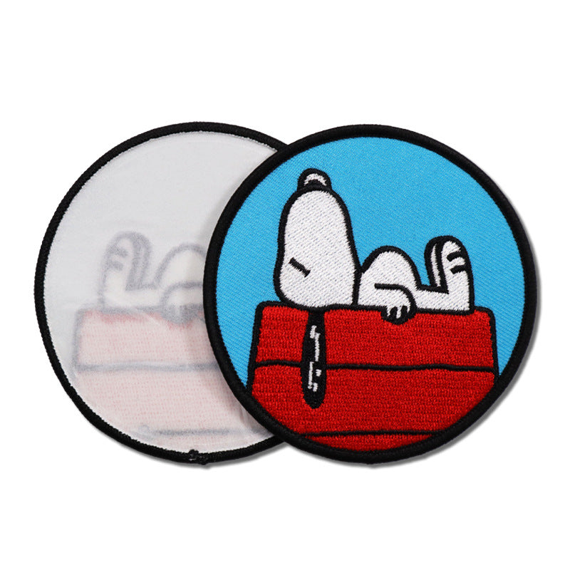 Parche de tela bordado de 1,5 pulgadas de diámetro