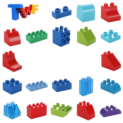 Bloque de construcción de 4 agujeros