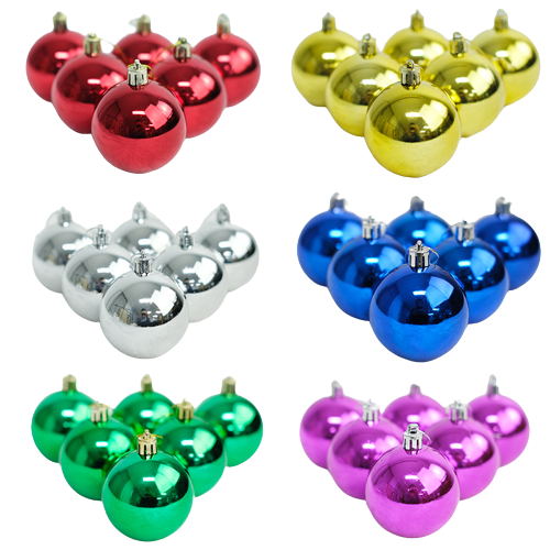 Bola navideña de 8 cm con caja