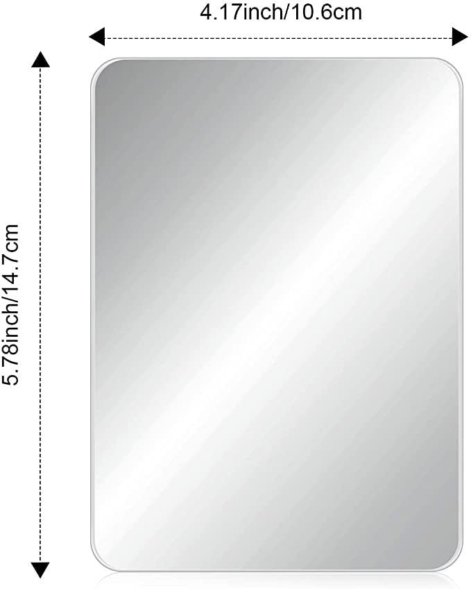 Espejo con cinta adhesiva en la parte posterior