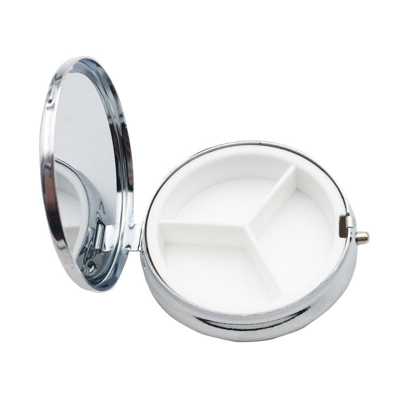 Metal Three Grid Medicine Box