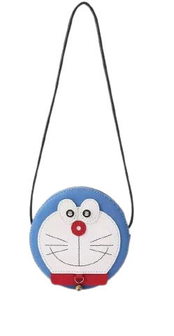 Bolso tejido a mano de Doraemon