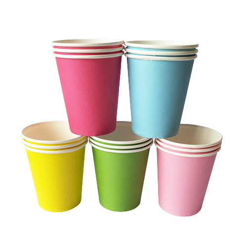 Vaso de papel de colores