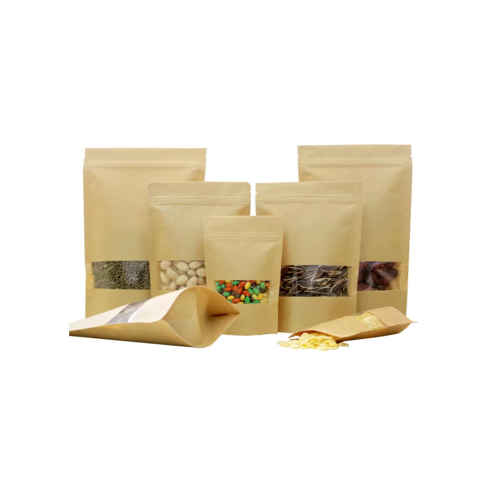 Bolsa Kraft con Ventana