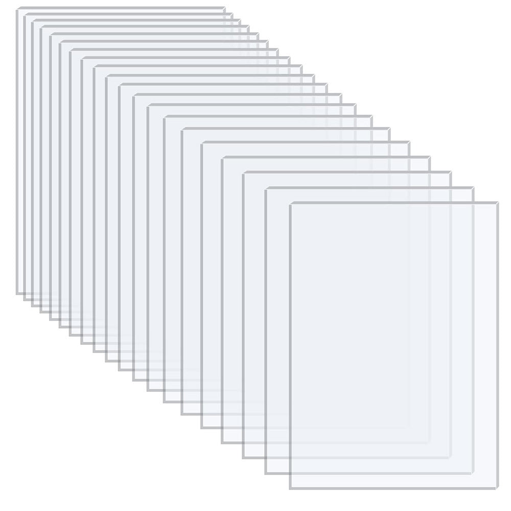 Forme personnalisée 4"x6" en plastique transparent