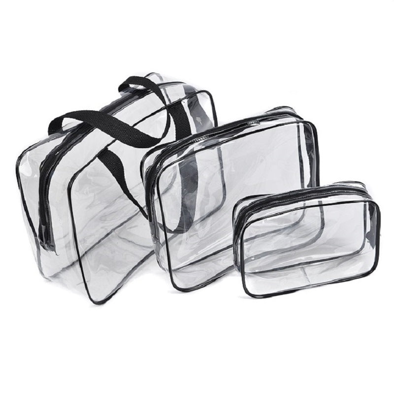 3 bolsas de viaje transparentes