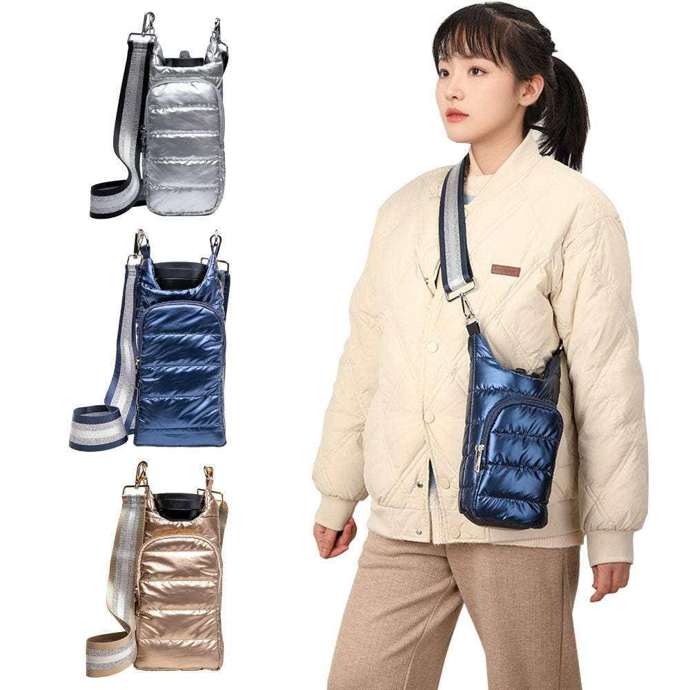 Bolsa con correa para botella de agua