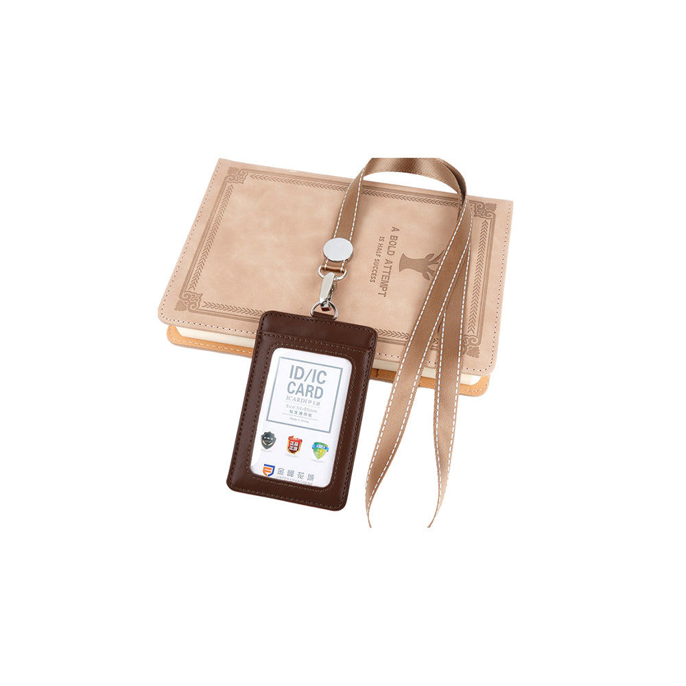 Porta credencial de identificación con cordón