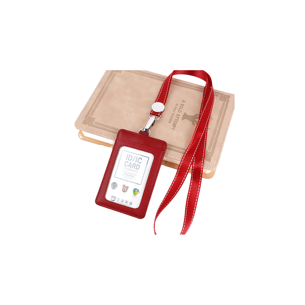 Porta credencial de identificación con cordón