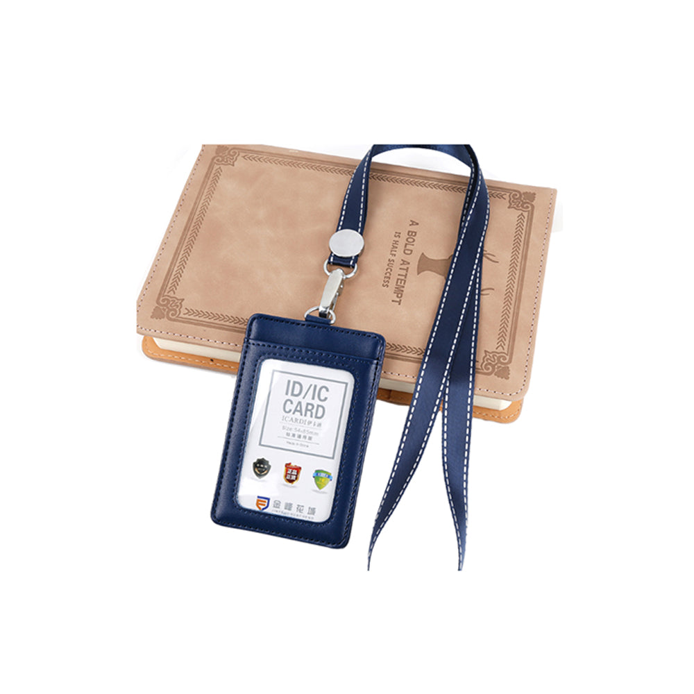 Porta credencial de identificación con cordón