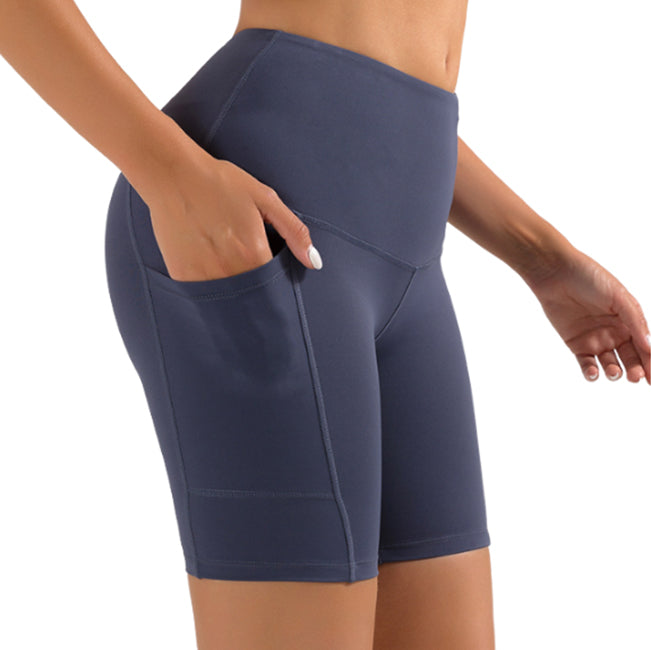 Pantalones cortos de entrenamiento de cintura alta