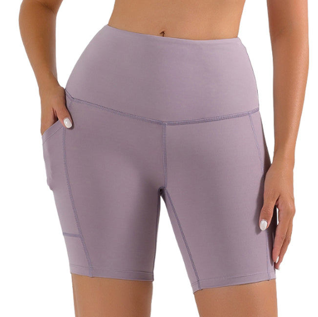 Pantalones cortos de entrenamiento de cintura alta